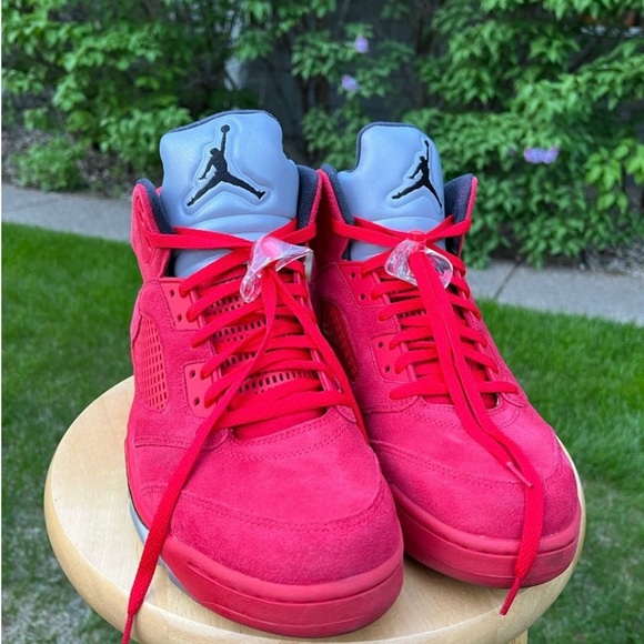 Jordan 5 Red Suede - Size 12 - Picture 5 of 8